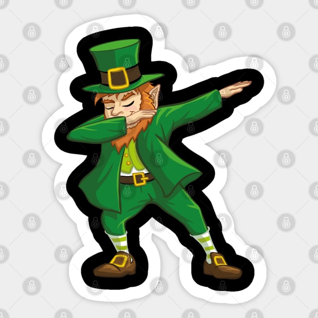 Dabbing Leprechaun St. Patricks Day Sticker by trendingoriginals